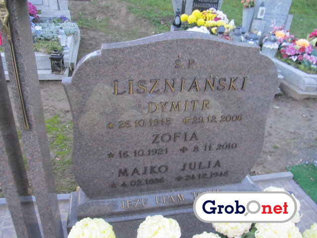 Julia Majko 1886 Dobrzany - Grobonet - Wyszukiwarka osób pochowanych