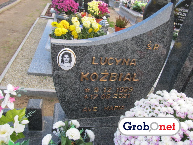 Lucyna Koźbiał 1929 Dobrzany - Grobonet - Wyszukiwarka osób pochowanych