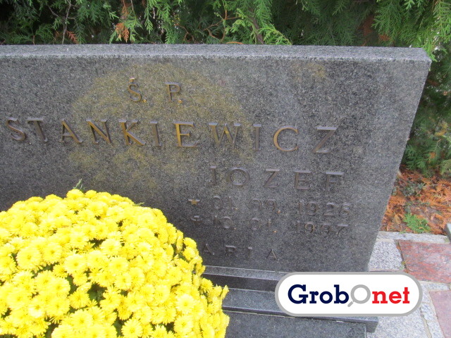 Józef Stankiewicz 1928 Dobrzany - Grobonet - Wyszukiwarka osób pochowanych