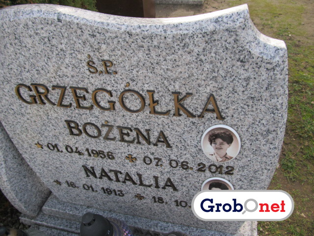 Natalia Grzegółka 1913 Dobrzany - Grobonet - Wyszukiwarka osób pochowanych