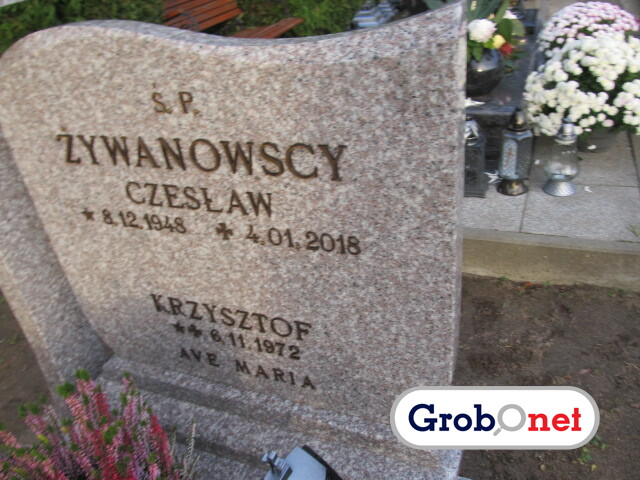 Czesław Żywanowski 1948 Dobrzany - Grobonet - Wyszukiwarka osób pochowanych