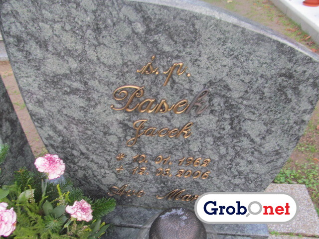 Jacek Pacek 1962 Dobrzany - Grobonet - Wyszukiwarka osób pochowanych