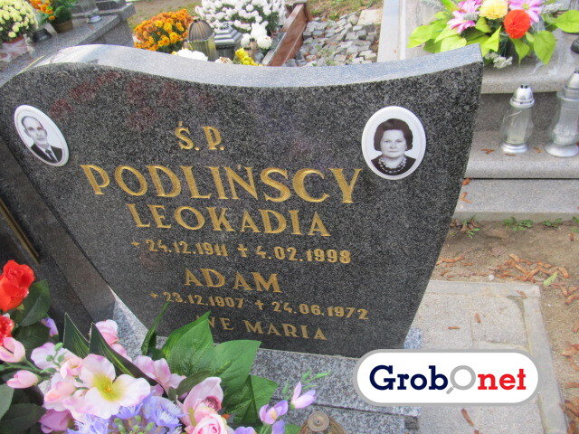 Leokadia Podlińska 1911 Dobrzany - Grobonet - Wyszukiwarka osób pochowanych