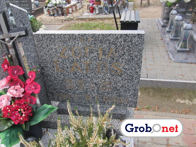 Zofia Latos 1915 Dobrzany - Grobonet - Wyszukiwarka osób pochowanych