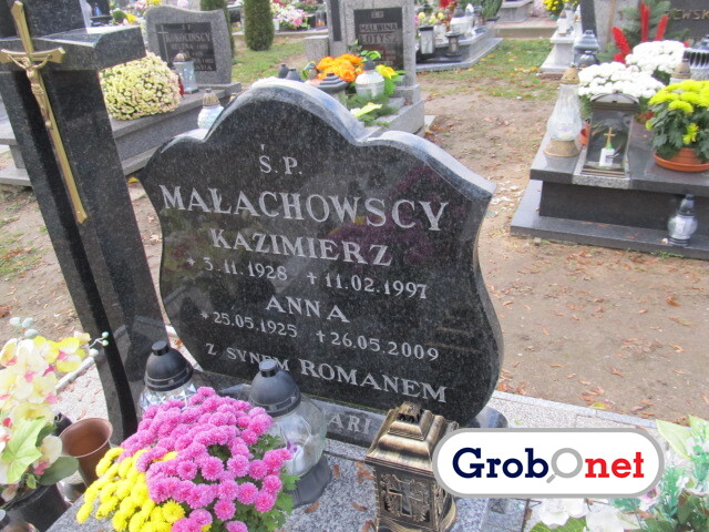 Anna Małachowska 1929 Dobrzany - Grobonet - Wyszukiwarka osób pochowanych