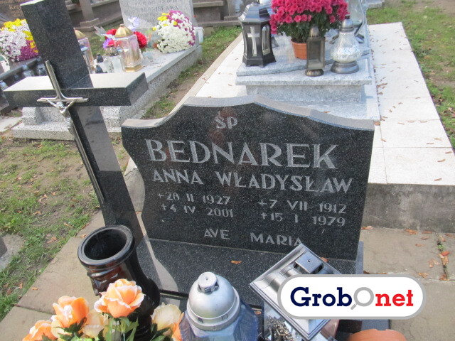 Anna Bednarek 1927 Dobrzany - Grobonet - Wyszukiwarka osób pochowanych