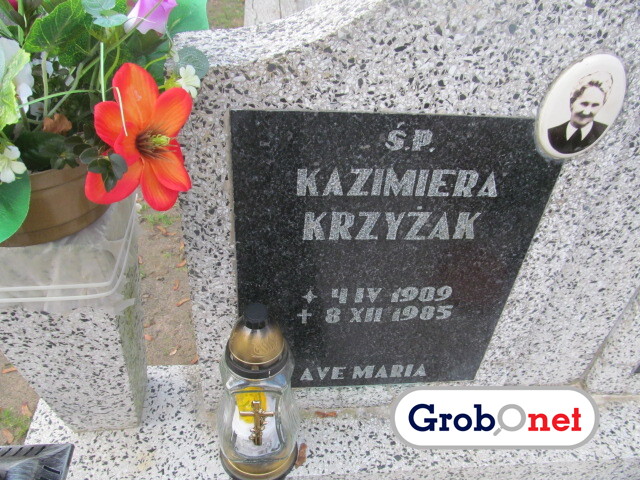Kazimiera Krzyżak 1909 Dobrzany - Grobonet - Wyszukiwarka osób pochowanych