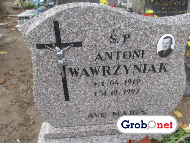 Antoni Wawrzyniak 1919 Dobrzany - Grobonet - Wyszukiwarka osób pochowanych