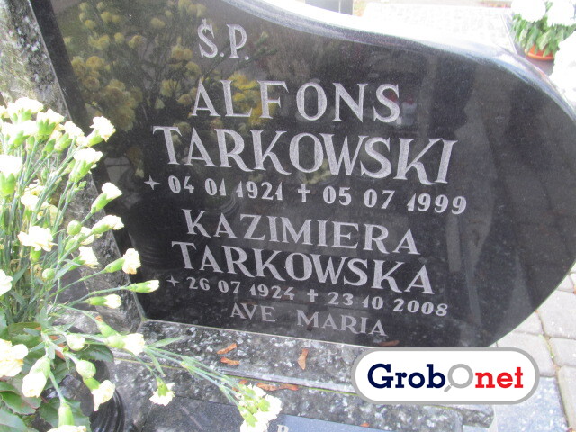 Alfons Tarkowski 1921 Dobrzany - Grobonet - Wyszukiwarka osób pochowanych