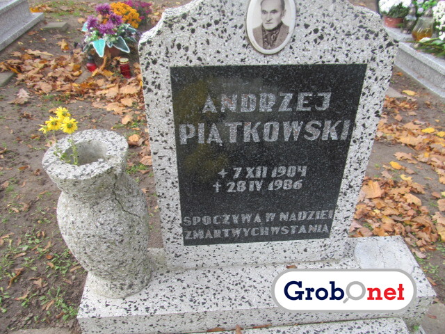Andrzej Piątkowski 1904 Dobrzany - Grobonet - Wyszukiwarka osób pochowanych