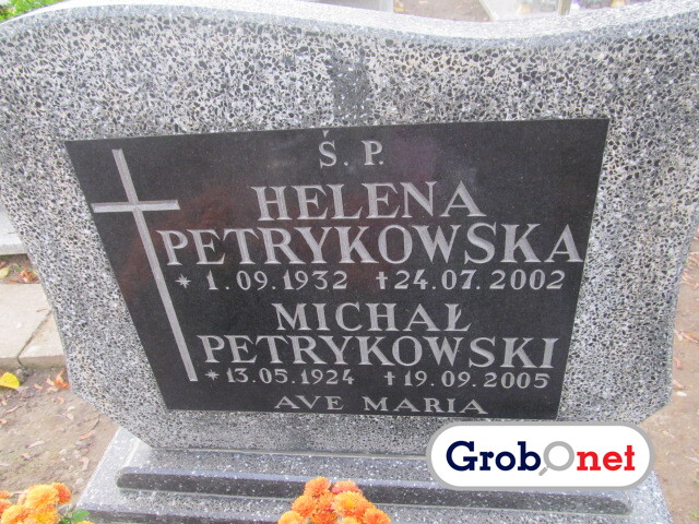 Michał Petrykowski 1924 Dobrzany - Grobonet - Wyszukiwarka osób pochowanych