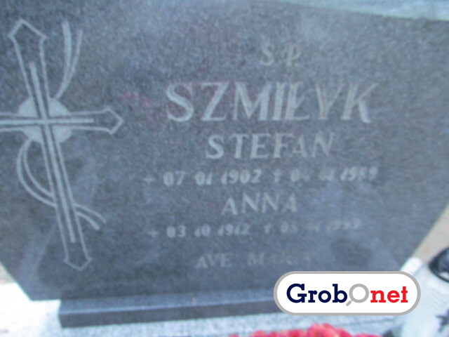 Stefan Szmiłyk 1902 Dobrzany - Grobonet - Wyszukiwarka osób pochowanych
