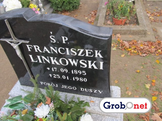 Franciszek Linkowski 1895 Dobrzany - Grobonet - Wyszukiwarka osób pochowanych